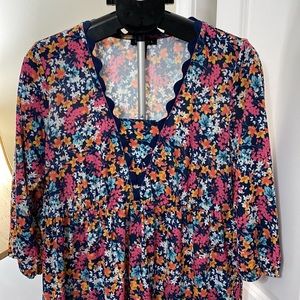 Sz Med🇨🇦⭐️NWT Tribal RoseBud Tiered, Empire Waist Dress. PTP 19”.